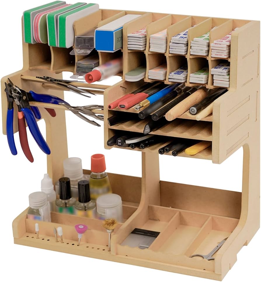 Amazon | Bucasso プラモデル ペイントラック モデルツール収納ラック