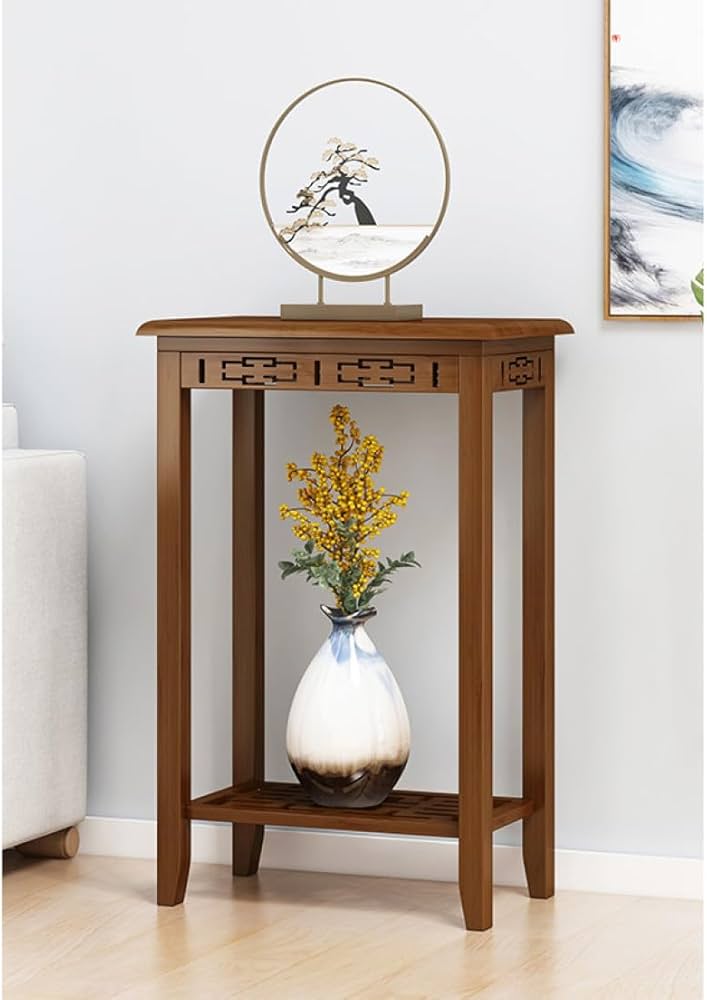 Amazon.co.jp: [ムリョ] 花台 木製 総無垢材 フラワースタンド 玄関