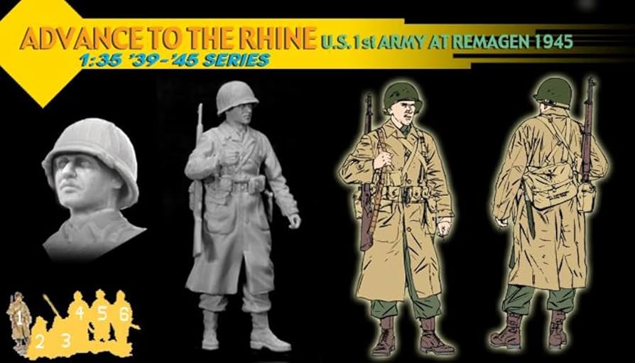 Amazon | ドラゴン 1/35 第二次世界大戦 アメリカ第1軍兵士 ライン川