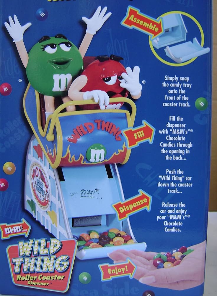 Amazon.com: M&M's Candy Dispenser - Wild Things Roller-Coaster