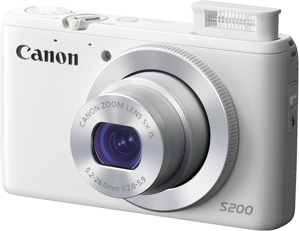 Amazon | Canon デジタルカメラ PowerShot S200(ホワイト) F値2.0 広角