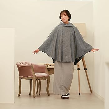 Amazon | [京都きもの友禅] ケープ コート ポンチョ マント 羽織 和洋