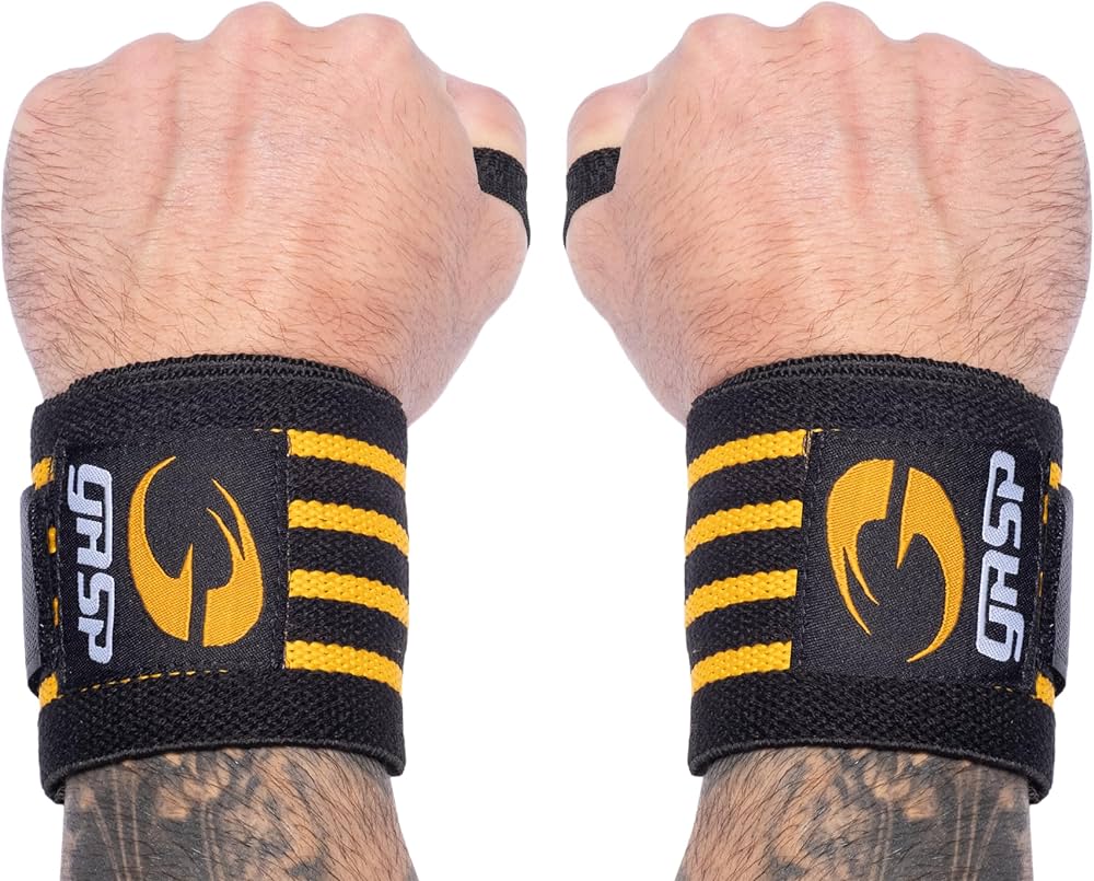 Amazon.co.jp: GASP ハードコアリストラップ ブラック/グレイ