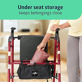 Amazon.com: Medline Superlight Folding Aluminum Mobility Rollator