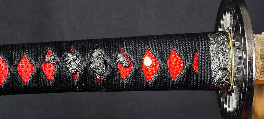 匿名配送 模造刀 戦国武将 前田慶次郎 大輪鍔 三本杉刃紋 大刀 鑑賞用