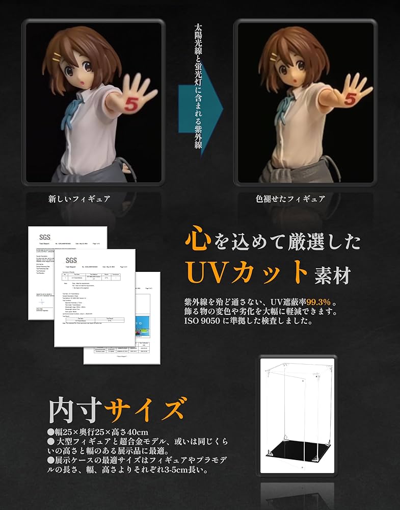 Amazon.co.jp: COOLTAKU フィギュアケース UVカット アクリル