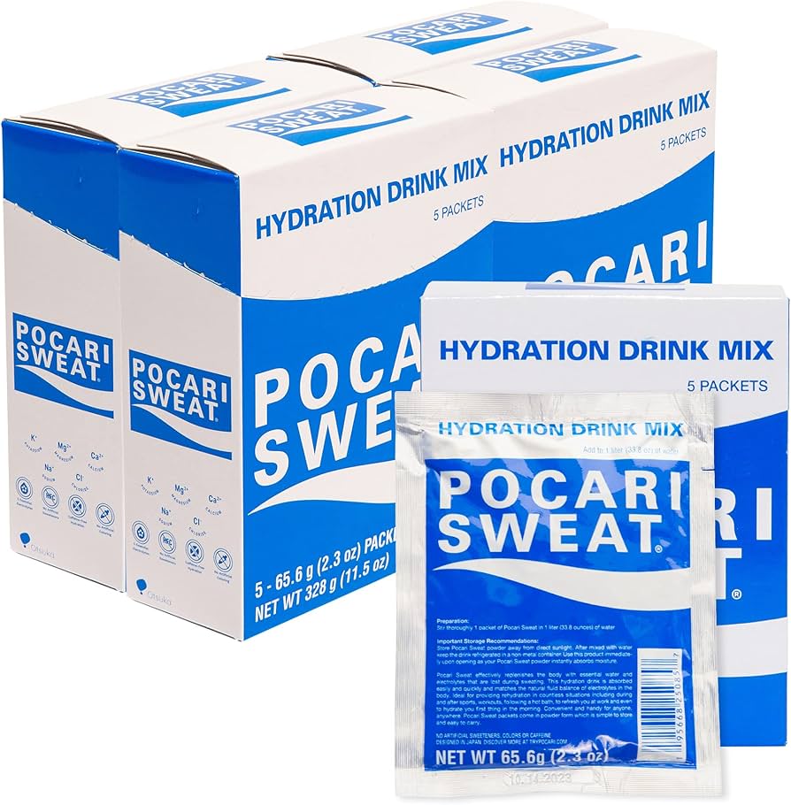 Amazon.com : Pocari Sweat Powder - 5 Boxes, 5 Packets Per Box, 25
