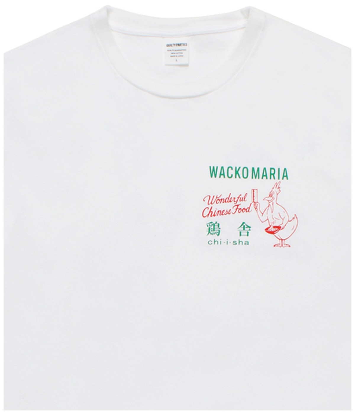 鶏舎 / WASHED HEAVY WEIGHT T-SHIRT (TYPE-5)【WHITE】｜WACKO MARIA