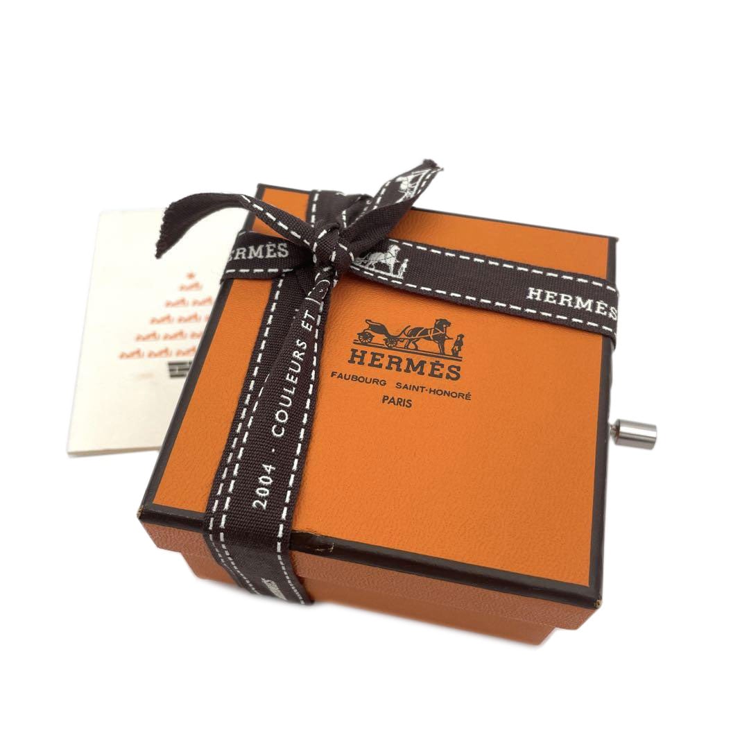 HERMES エルメス ボックス型オルゴール 手巻き式 2004年クリスマス