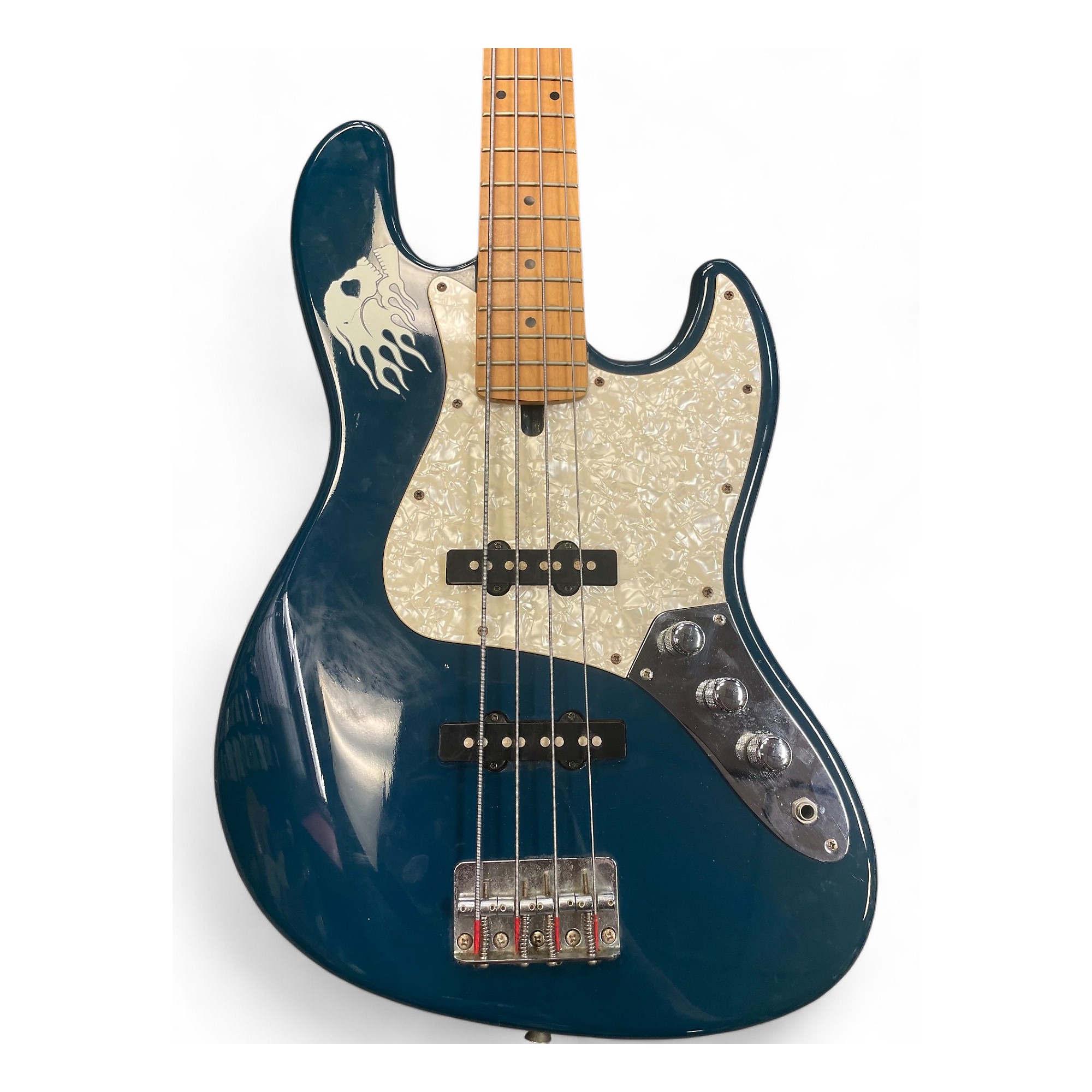 Used Brian By Bacchus Jazz Bass Blue Electric Bass Guitar Blue