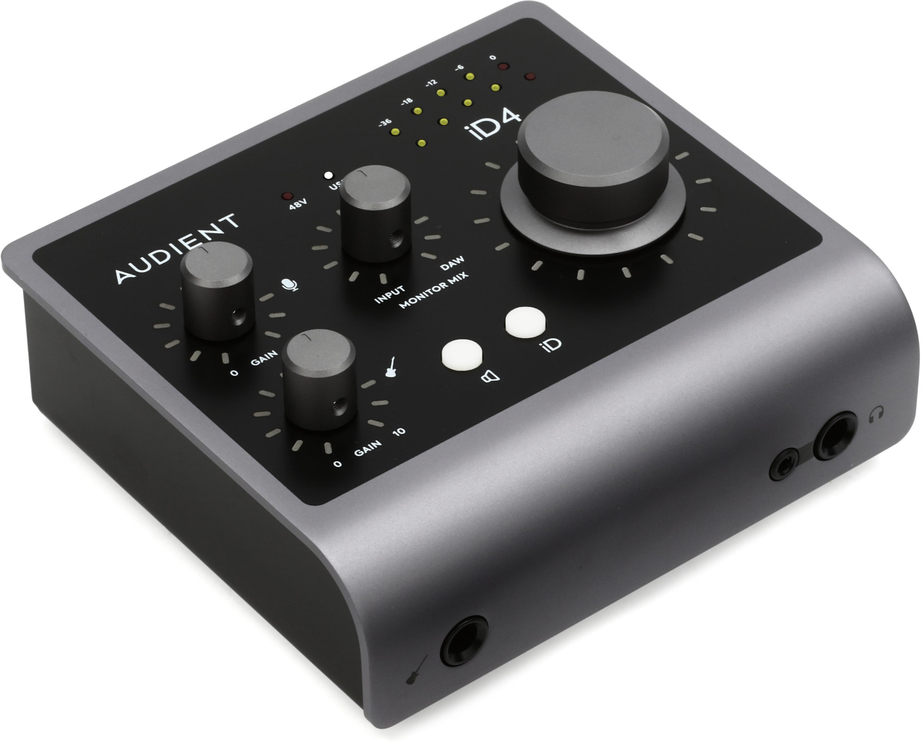 Audient iD4 MKII 2 x 2 USB-C Audio Interface | Sweetwater