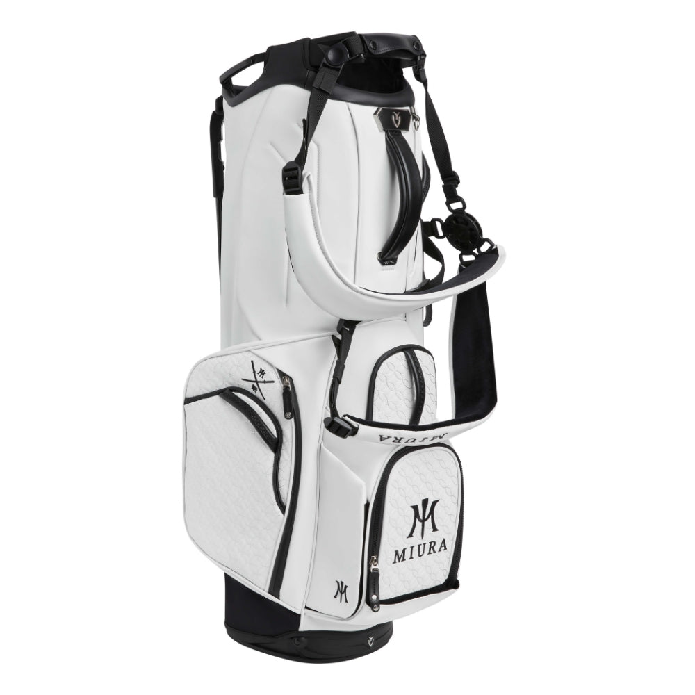 三浦技研 MIURA ホワイト キャディバッグ vessel MIURA 三浦技研ゴルフ