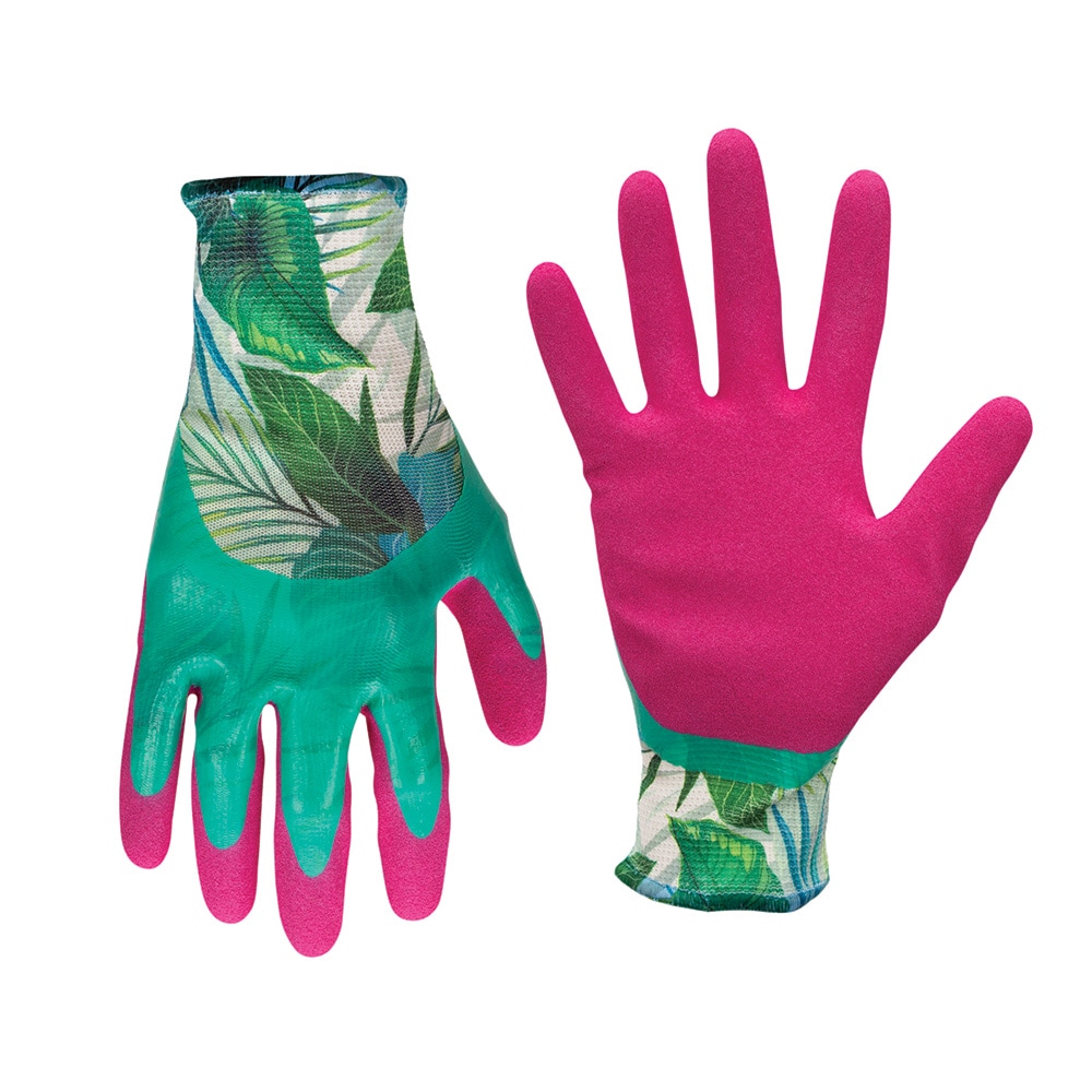 Style Selections Small/Medium Pink Nitrile Dipped Nitrile