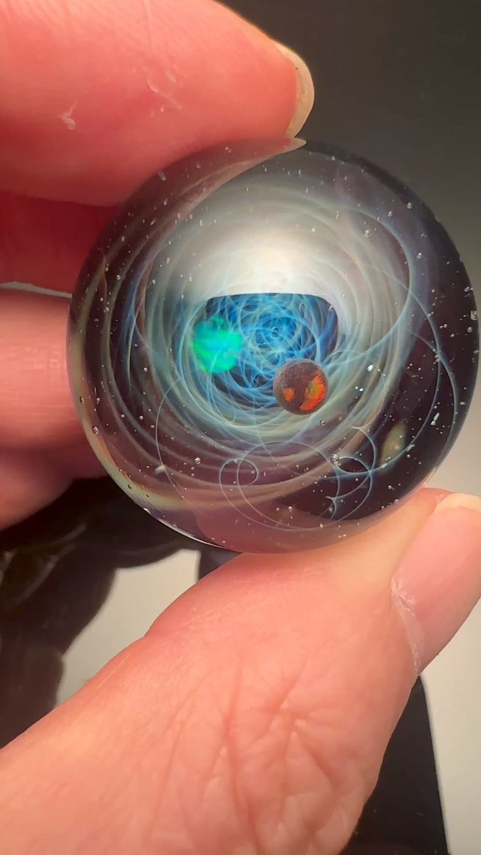 α 宇宙ガラス オーブ ホワイトオパール 戸水賢志 プラスアルファ α