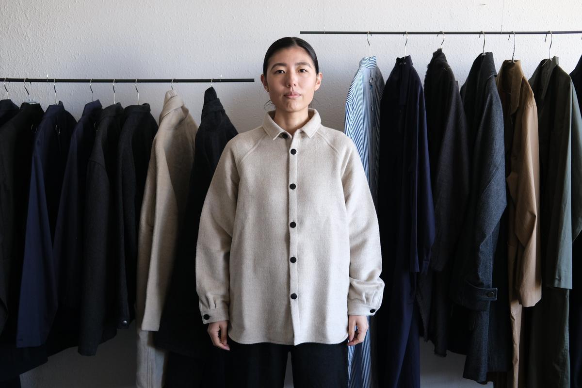 MITTAN / ウールシルクキャメルシャツ 濃灰 SH-108 / unisex – PINT_MN