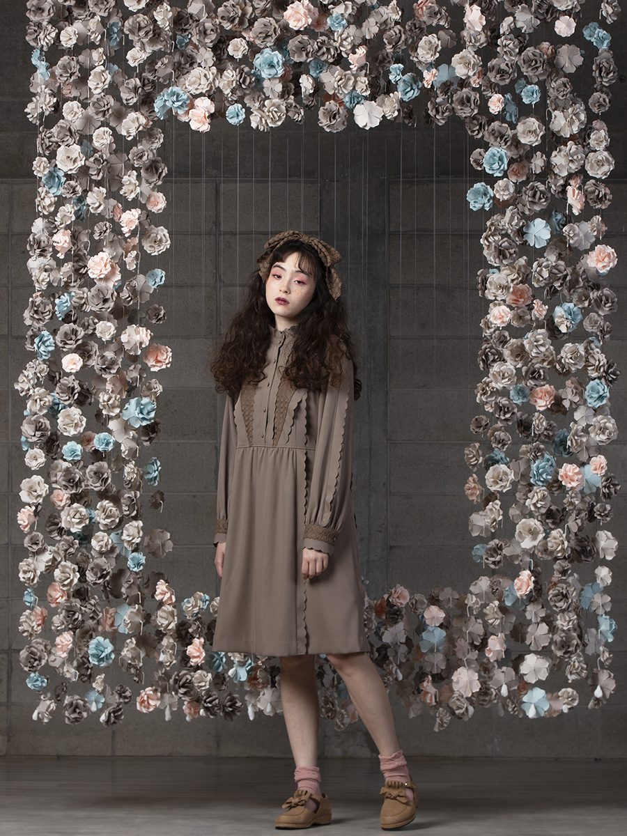 ダブルサテンバルファスレースワンピース｜ピンクハウスオフィシャル