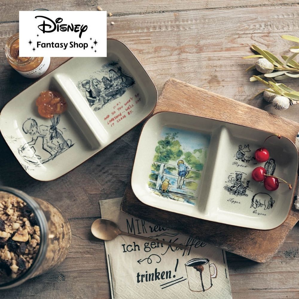 くいしんぼう仕切り皿「くまのプーさん」（ディズニー 食器/カトラリー