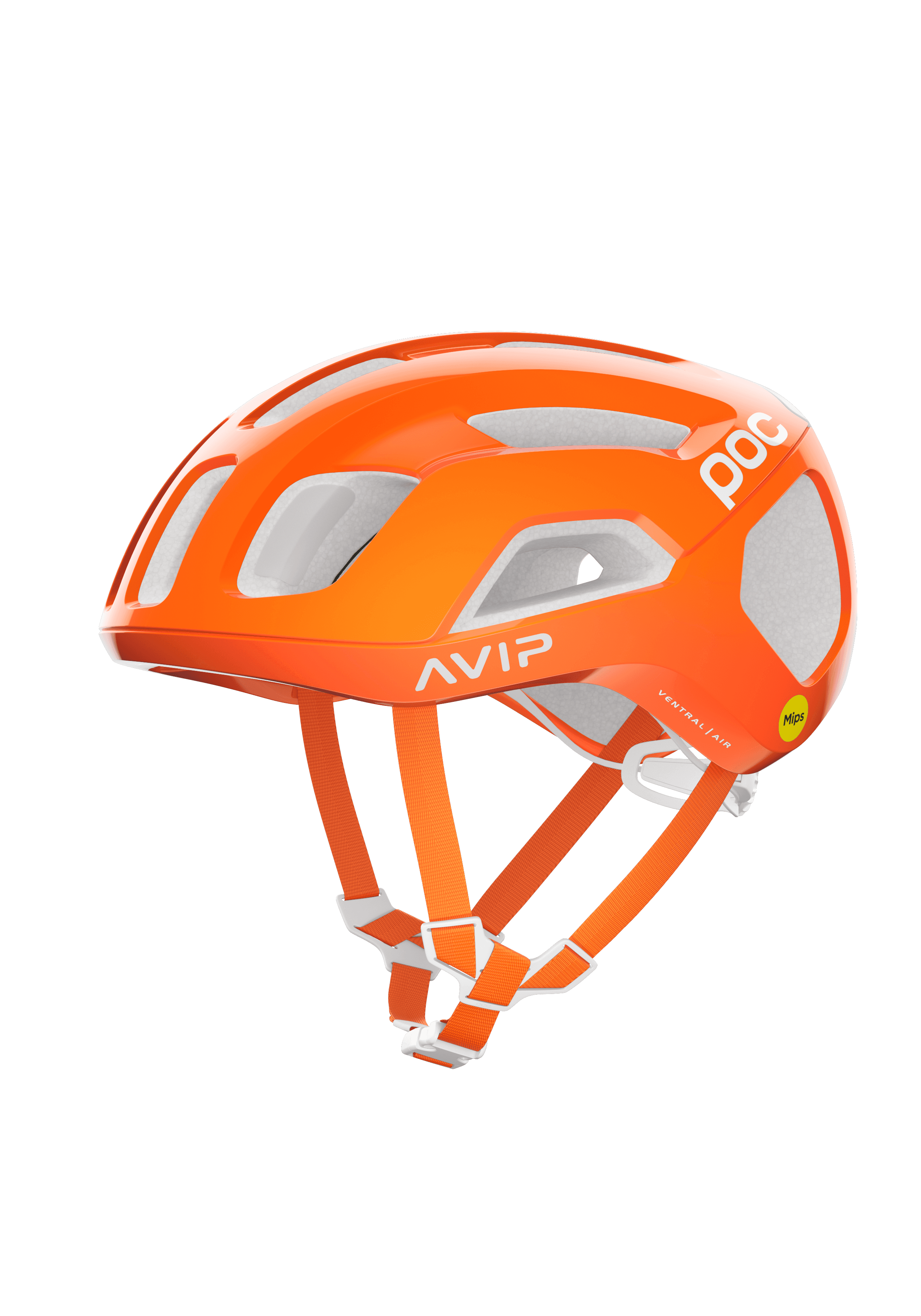 Ventral Air Mips Wide Fit Cycling Helmet in Zink Orange AVIP | POC