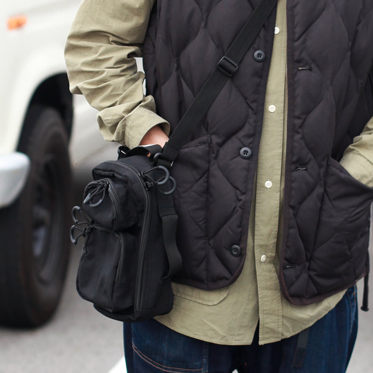 4WAY BACKPACK POUCH / 4ウェイバックパックポーチ - BLACK