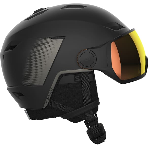 SALOMON PIONEER LT VISOR PHOTO BLACK/A - Ski helmet