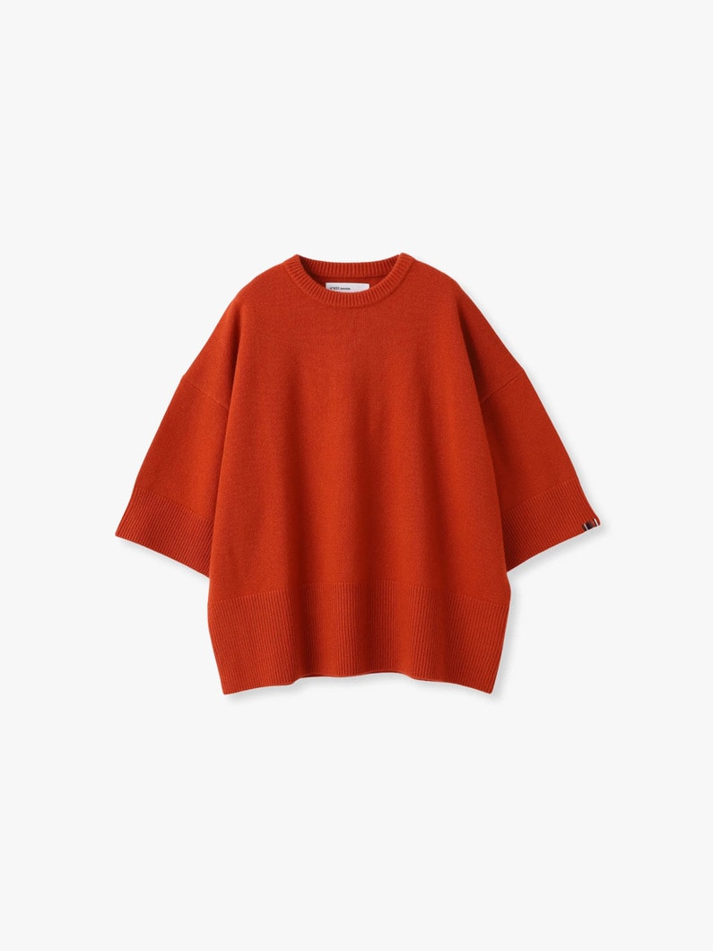 サッシ― カシミア ニットトップ（ホワイト/ライトピンク/ダーク