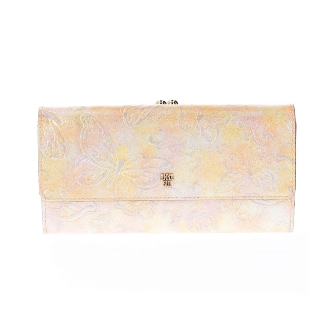ANNA SUI パピヨン 口金長財布 ピンク -人気ブランドのバッグ、財布