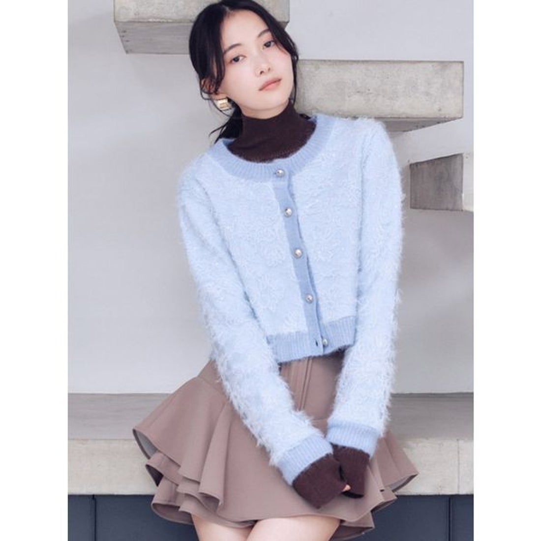 スナイデル SNIDEL レイヤードフリルミニスカショーパン （MOC