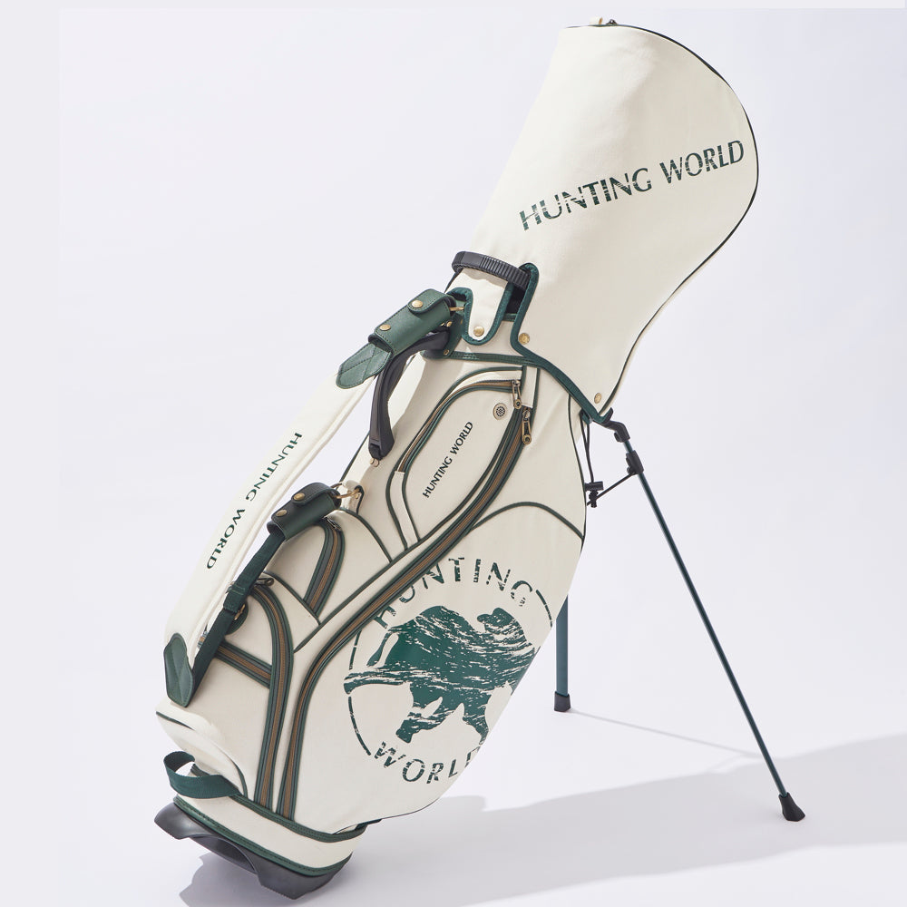 ハンティングワールド×EVEN] スタンドキャディバッグ “The Canvas with