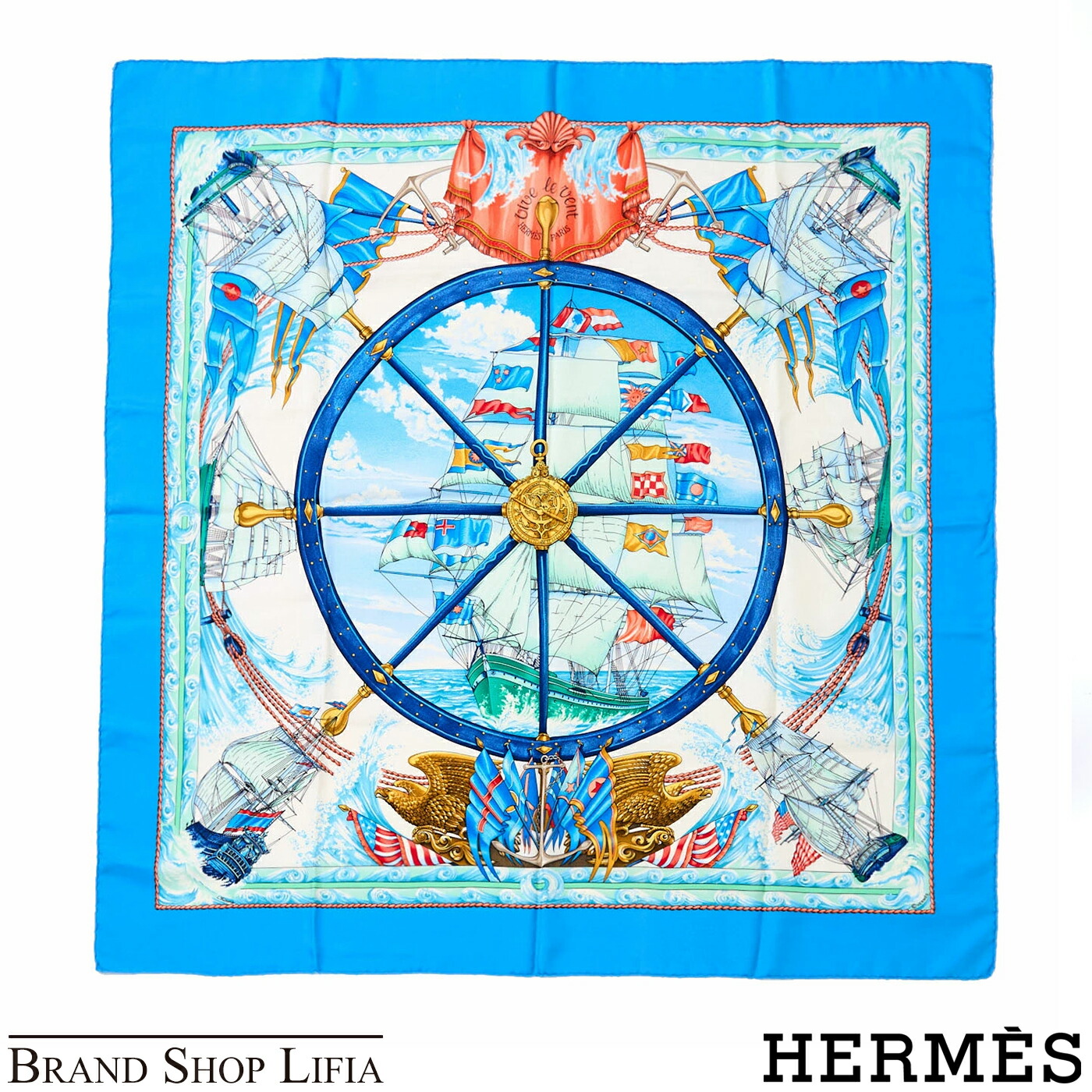 楽天市場】セール HERMES エルメス スカーフ カレ90 シルク100