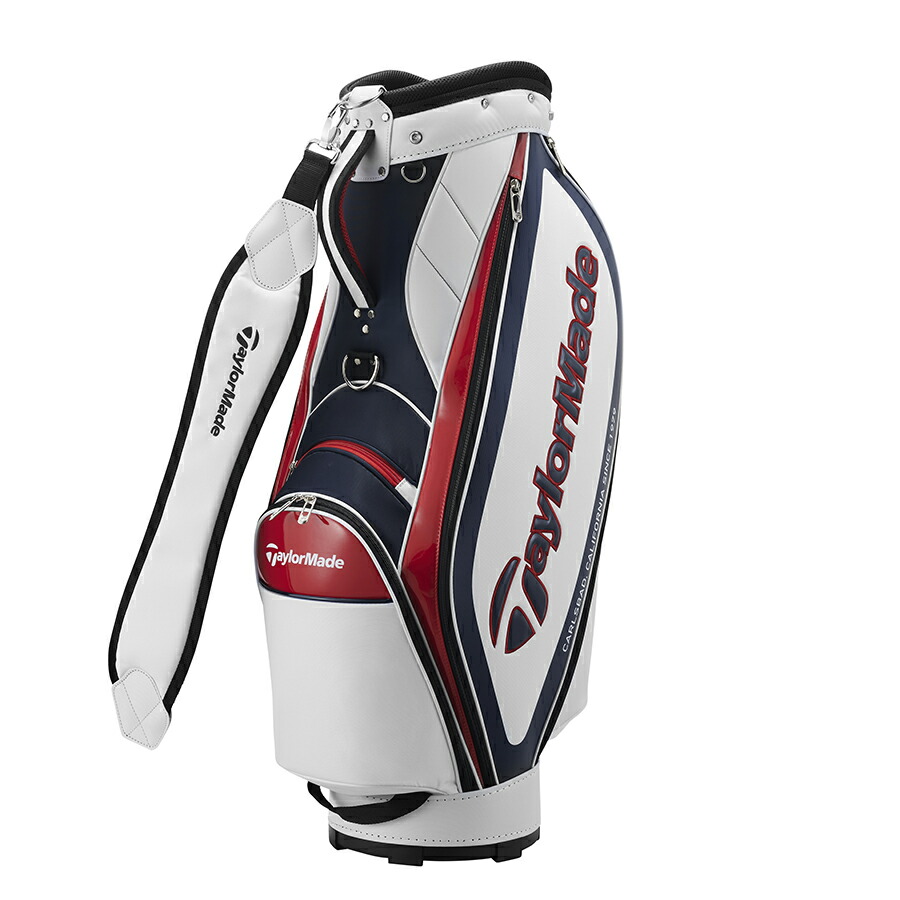 新品未使用TaylorMade スタンドバッグ ネイビー/レッドネームタグ付