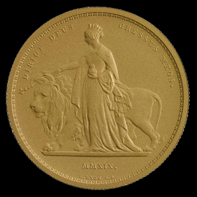 ○レアコイン○ 英国 2019年 ウナとライオン 200ポンド試鋳金貨 NGC