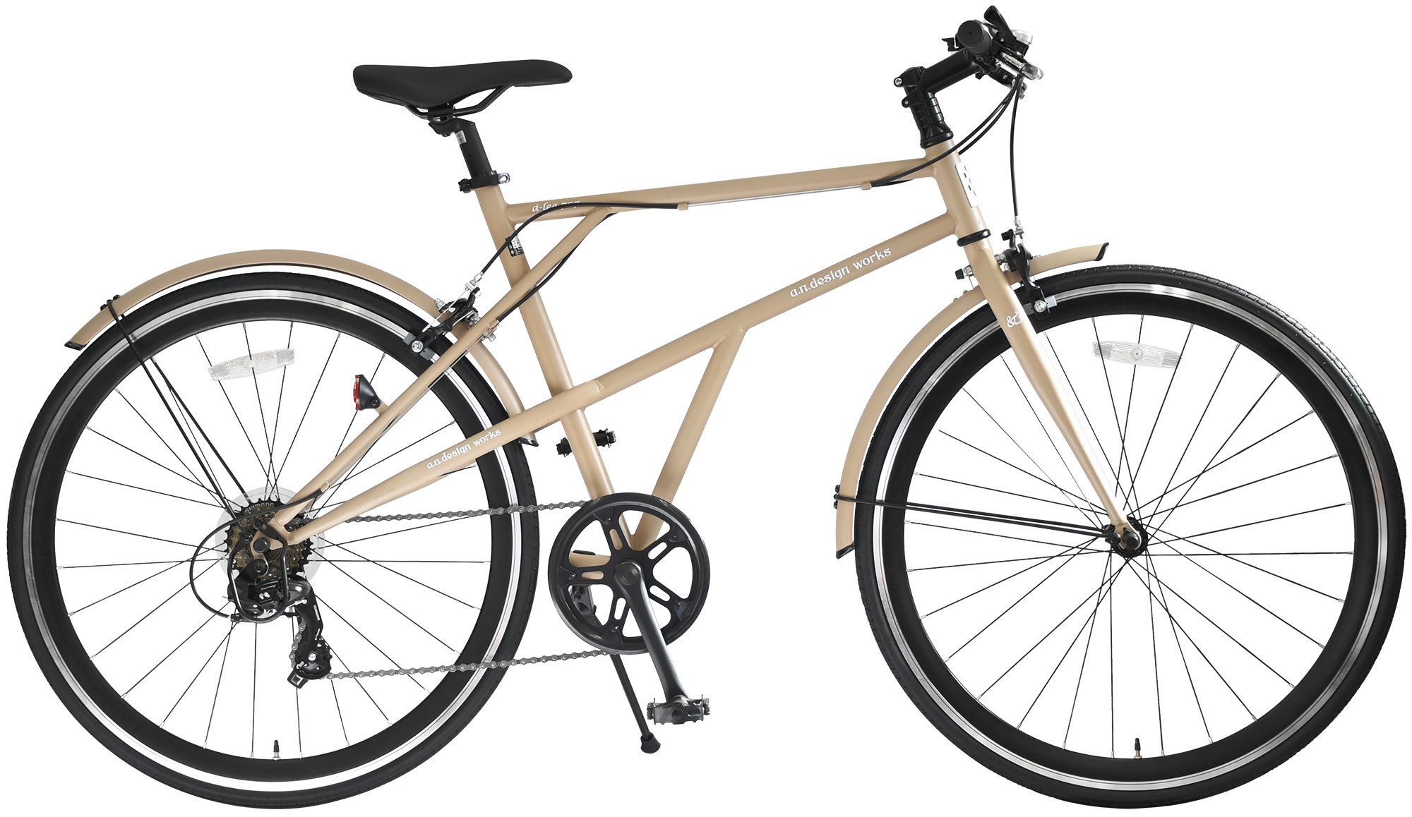 a.n.design-works クロスバイク 自転車 700c 本体 27インチ 相当 7段