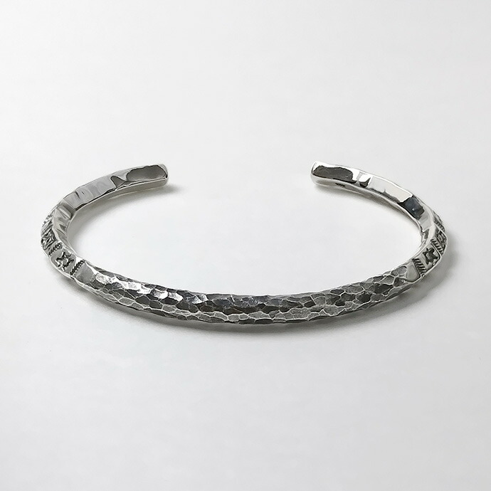 Binich（ビニッチ） ブレスレット メンズ 槌目 バングル シルバー925