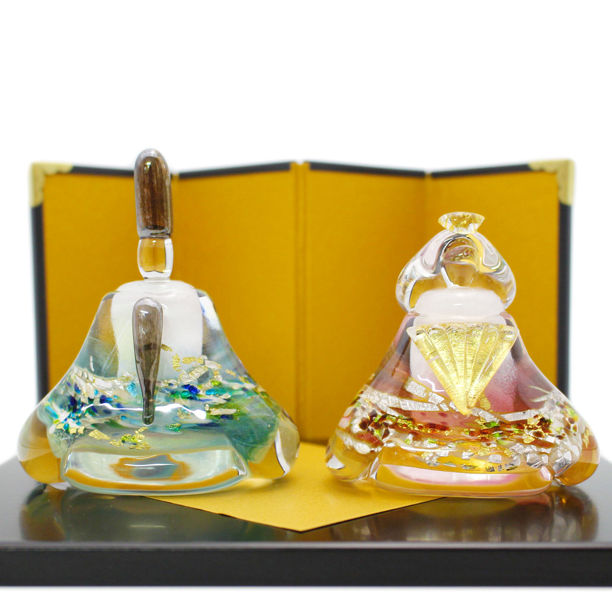 ガラスのお雛様 華雛 (はなびな) glass calico グラスキャリコ