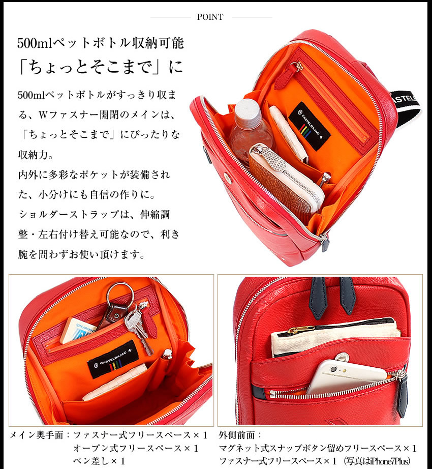 CASTELBAJAC（カステルバジャック） ボディバッグ ワンショルダー