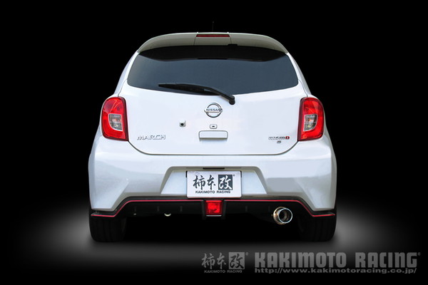 柿本改 マーチニスモS K13改 マフラー GTボックス06&S N443100 取付