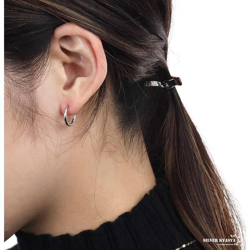 ディーゼル 有刺鉄線 ステンレススティール フープピアス FRE