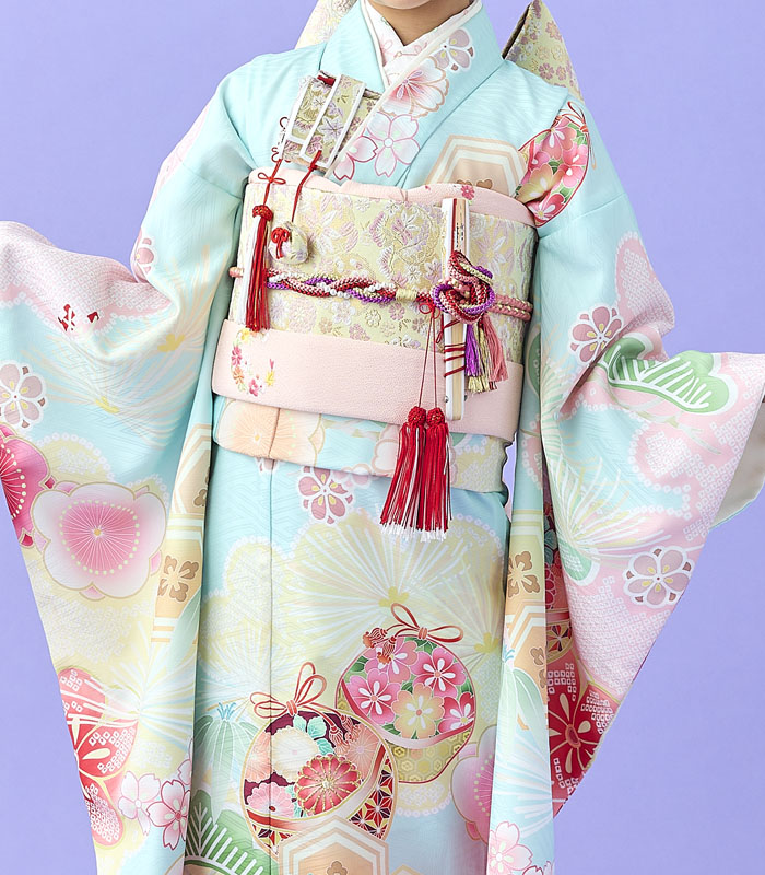 七五三 着物 7歳 女の子 着物フルセット 式部浪漫 ブランド 絵羽柄 梅