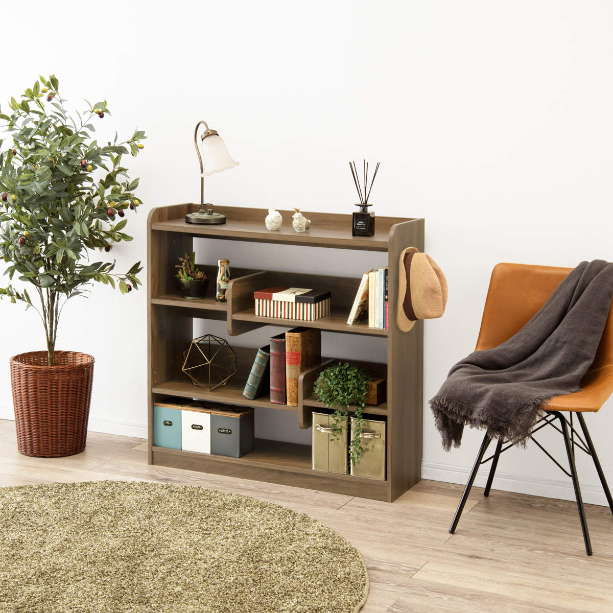 HAGiHARA（萩原） ディスプレイラック 幅90cm ワイドタイプ 可動棚 A4