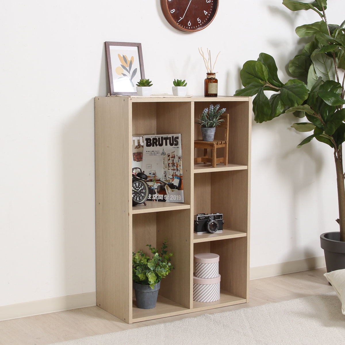 不二貿易（Fuji Boeki） カラーボックス 幅59cm 本棚 CDラック