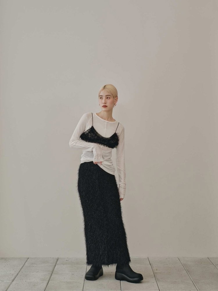 TODAYFUL SALE (トゥデイフル）Shaggy Knit Skirt 即日発送 : RAPTURE