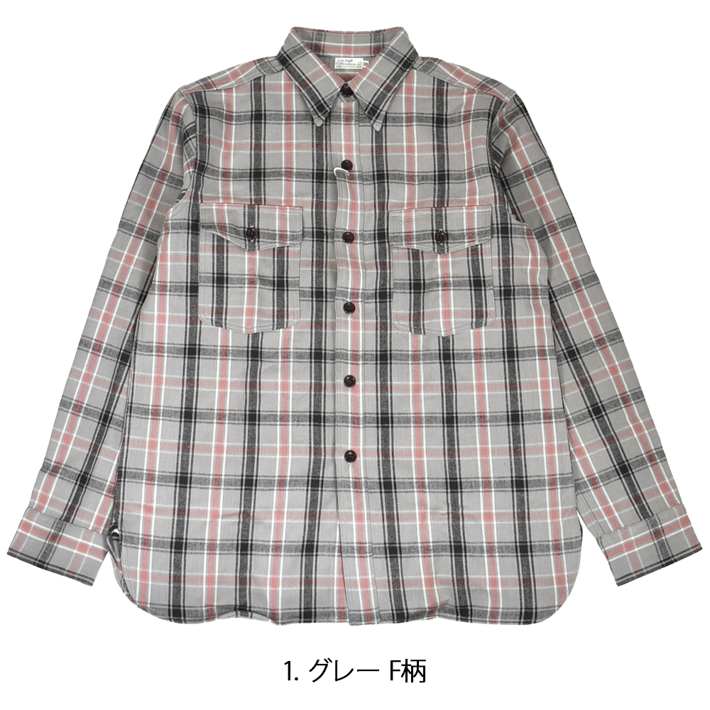 WAREHOUSE（ウエアハウス） ネルシャツ FLANNEL SHIRTS WITH CHINSTRAP