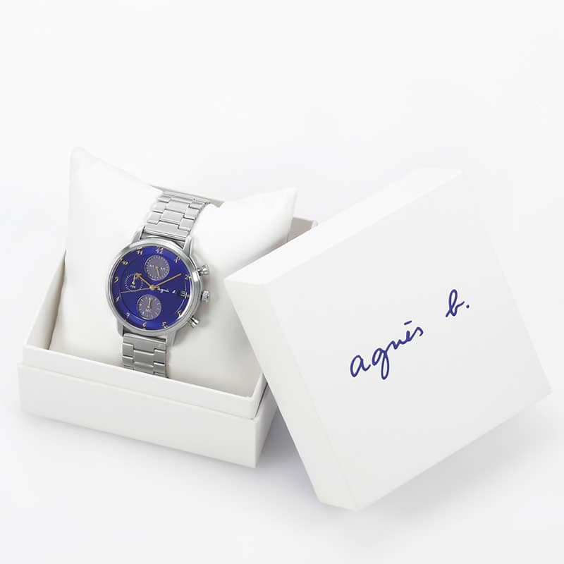 アニエスベー 腕時計 マルチェロ agnes b. marcello! メンズ ブルー