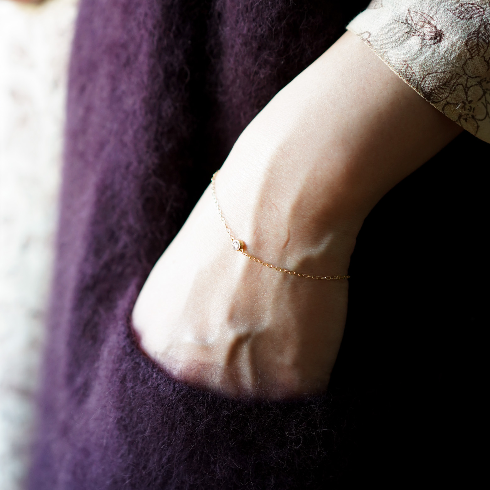 3mm Rose Cut Diamond Bracelet (SOURCE) - SOURCE objects（ソウス