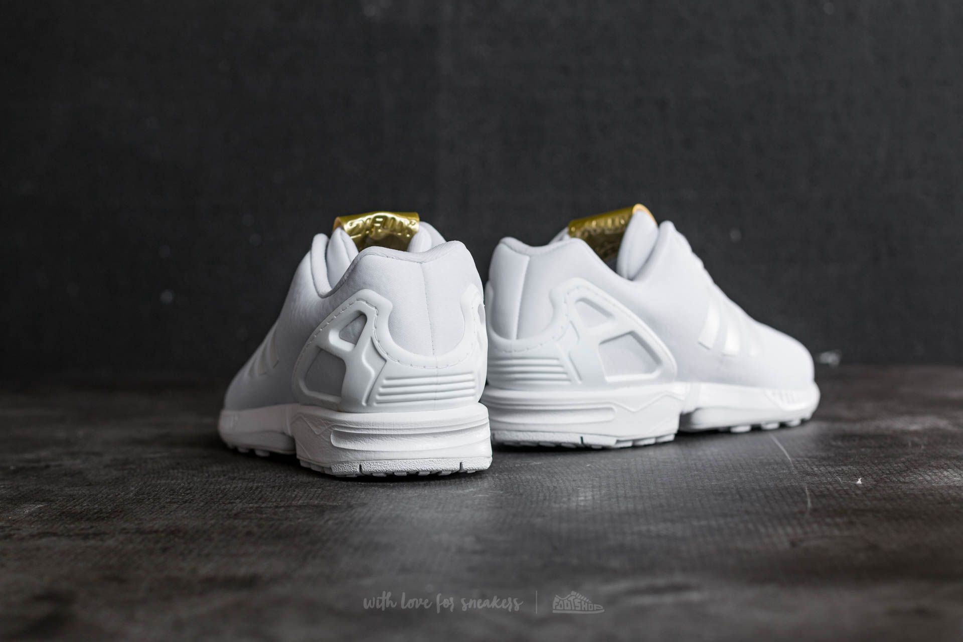 Women's shoes adidas ZX Flux W Ftw White/ Ftw White/ Gold Metallic