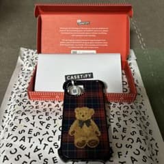 新品未使用casetifyバウンスケース MagSafe対応 チェックテディベア