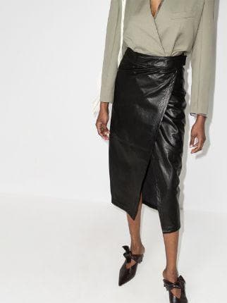 Envelope1976 ハイウエストレザースカートbottega サンローラン