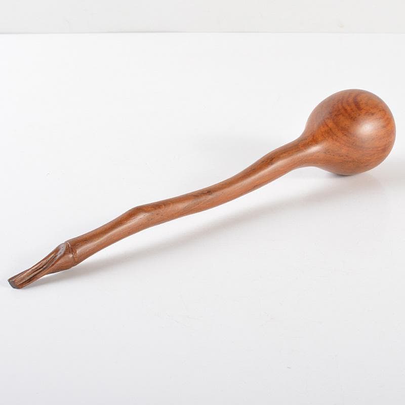 煎茶道具 木彫 瓢箪形 大匙 勺 柄杓 黒檀箱入 C R6590