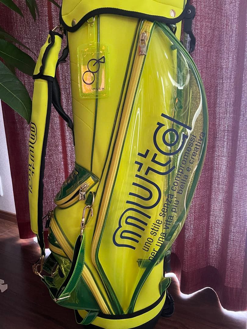 ムータマリン キャディバッグ ネオンイエロー