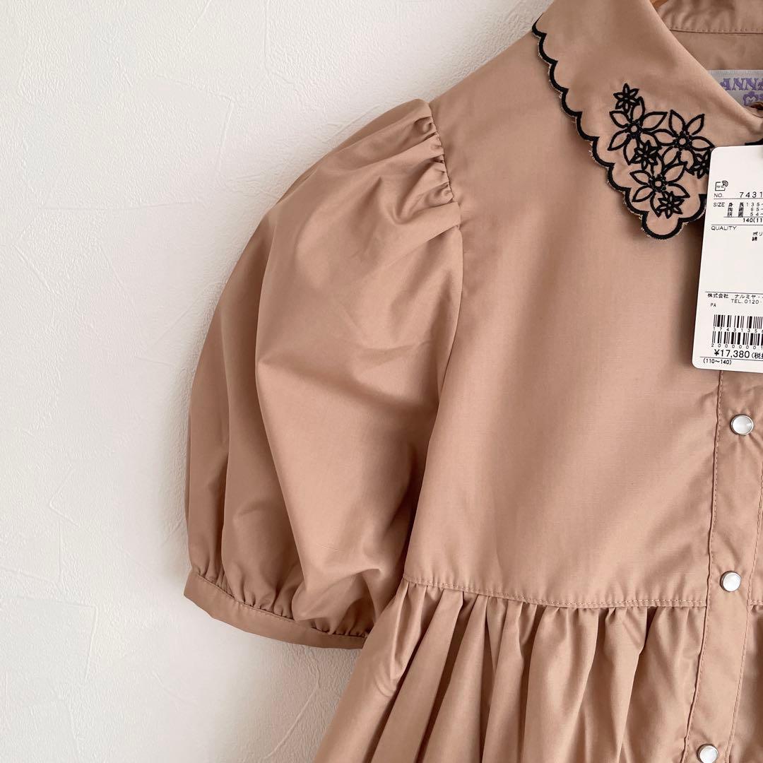 新品 アナスイミニ 衿スカラティアードワンピース 140 - メルカリ